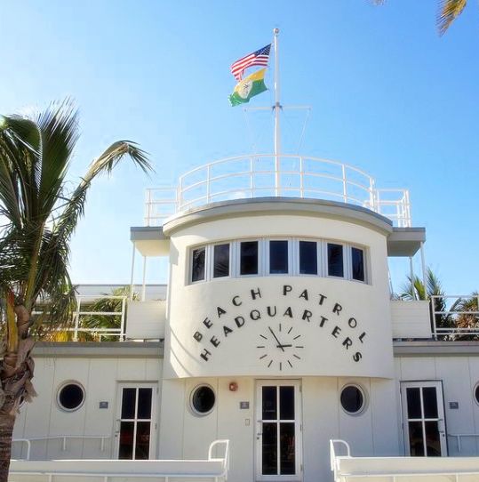 Beach Patrol Headquarters Art Deco Miami