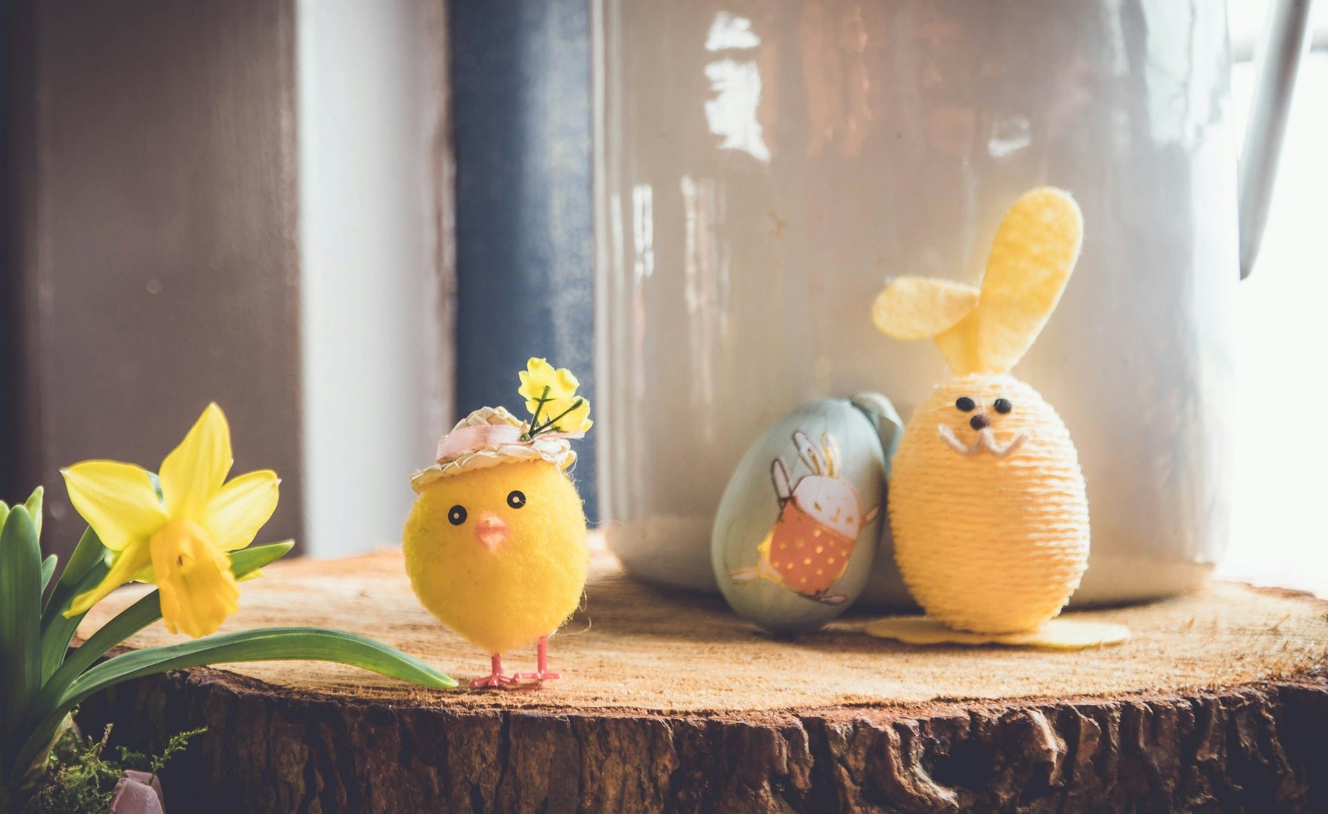 Decoration for Easter egg hunts in the garden
